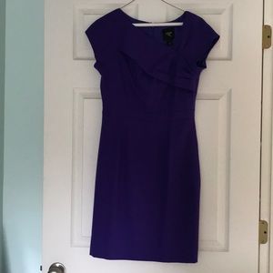 J. Crew purple asymmetrical dress